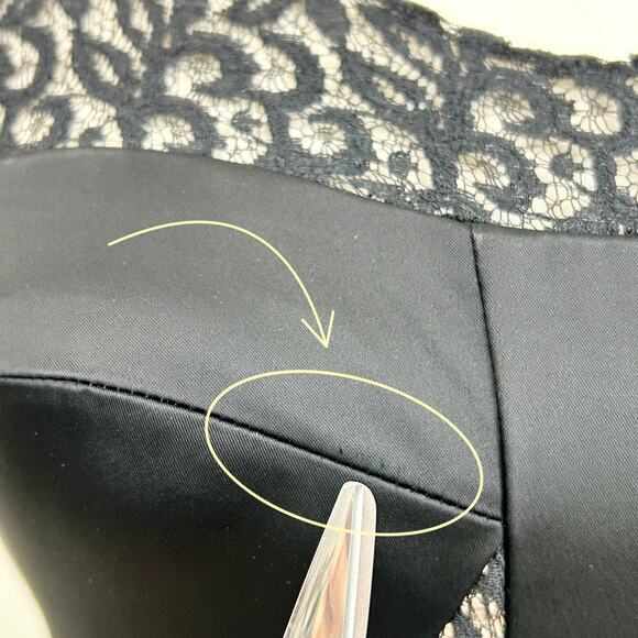 Jill Stuart Black Lace Insert Sleeveless Sexy Cocktail Mini Dress - Picture 4 of 10